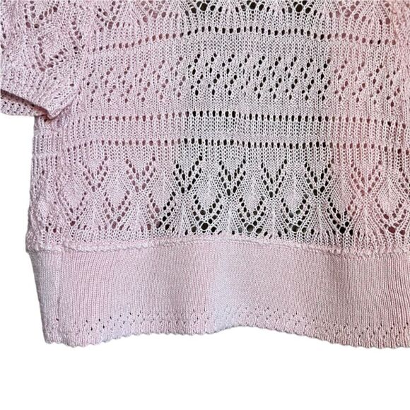3 for $30! Say what light pink shirt sleeve cardigan - Picture 8 of 10